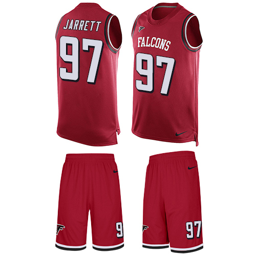 Men's Limited Grady Jarrett Nike Jersey Red - #97 Tank Top Suit NFL Atlanta Falcons